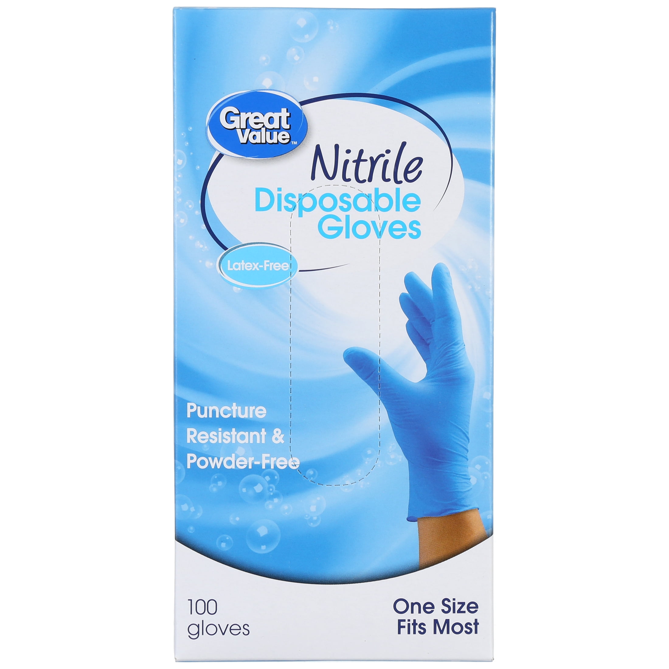 18 Disposable Extra Strength Vinyl Gloves Latex Free Combined SIZE LARGE Hygiene 