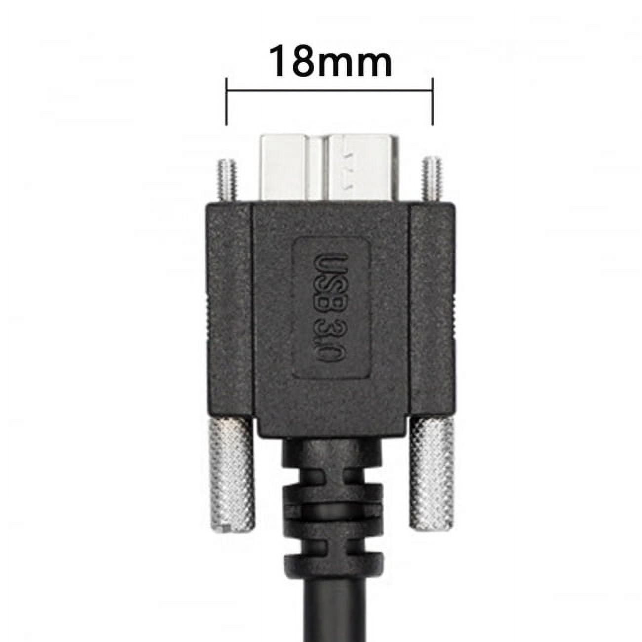 Xiwai USB 3.0 A type Cable Male to Micro USB 3.0 B Male with Mount Panel Screws for Hard Disk Mobile Phone
