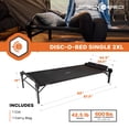 thumbnail image 6 of Disc-O-Bed Single Cot, Portable Sleep Solution for Tents & Cabins, Black, 2XL, 6 of 14