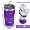 thumbnail image 4 of Mother's Day Gifts for Mom from Daughter Son Kids - Mom Mother's Day Gifts - Laser Engraved Tumbler - Mom Birthday Gifts - Birthday Gifts for Mom - Present for Mom 20z, Purple, 4 of 7