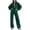 Army Green 01, variant on Cotton Tracksuits Womens 2 Piece Fall Winter Sports Outfits Full Zip Sweatshirt Wide Leg Sweatpant Set Retro Sweatsuit (XL, Dark Gray)
