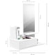 thumbnail image 4 of Recibidor Top Living de Pared con Espejo y Cajón Blanco, 4 of 10
