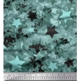 thumbnail image 1 of Soimoi Moss Georgette Fabric Star & Camouflage Print Fabric by the Yard 42 Inch Wide, 1 of 1