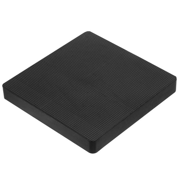 Uxcell 6x6x0.8" Rubber Bench Block Square Stamping Nonslip Base Hammer Metal, Black