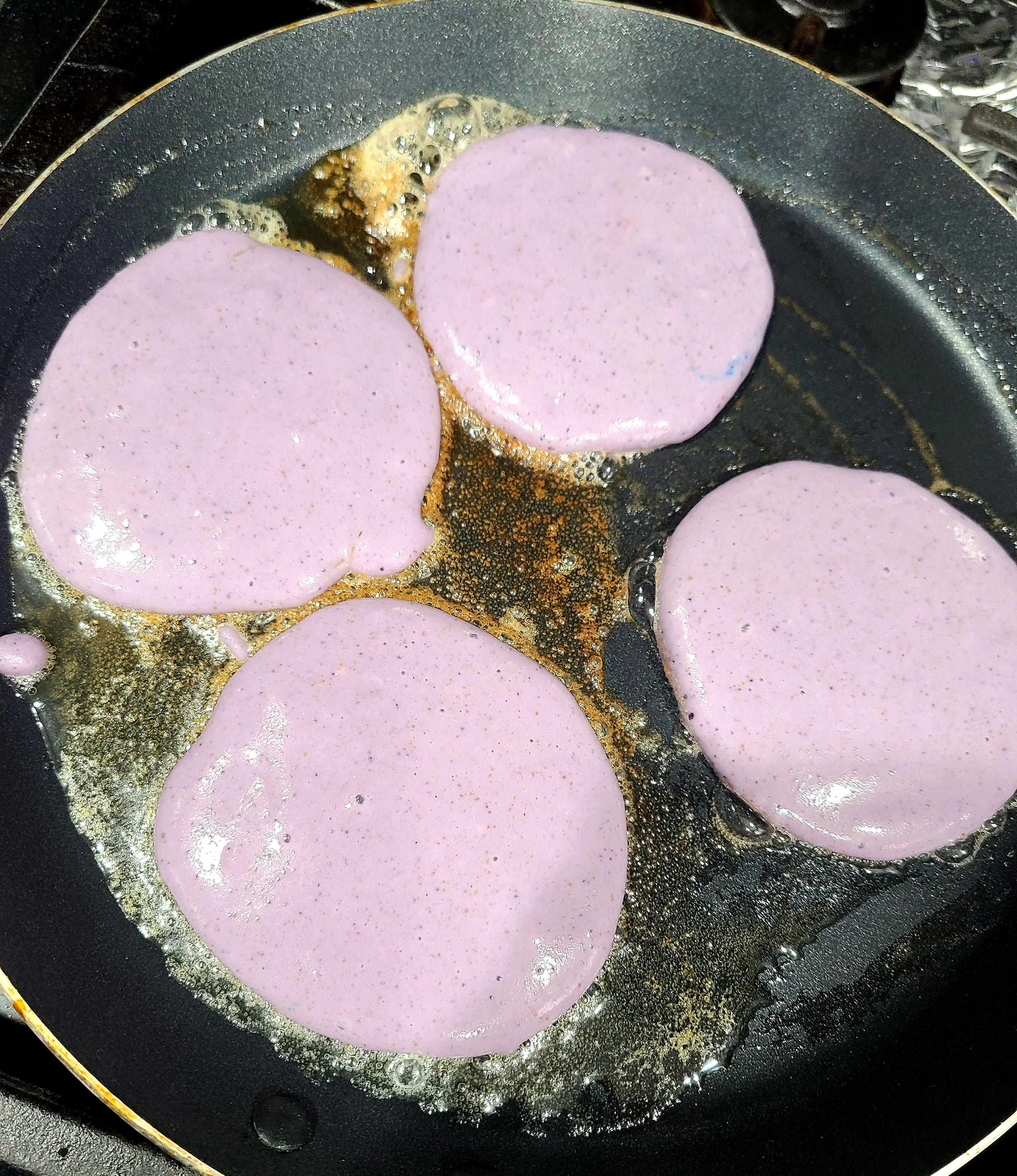 Pondan Ube Pancake Mix & Maple Flavored Syrup Set 8.818 Oz. (250 g) X 2 with Mini Stainless Steel Wire Whisk (3-Pc Set)