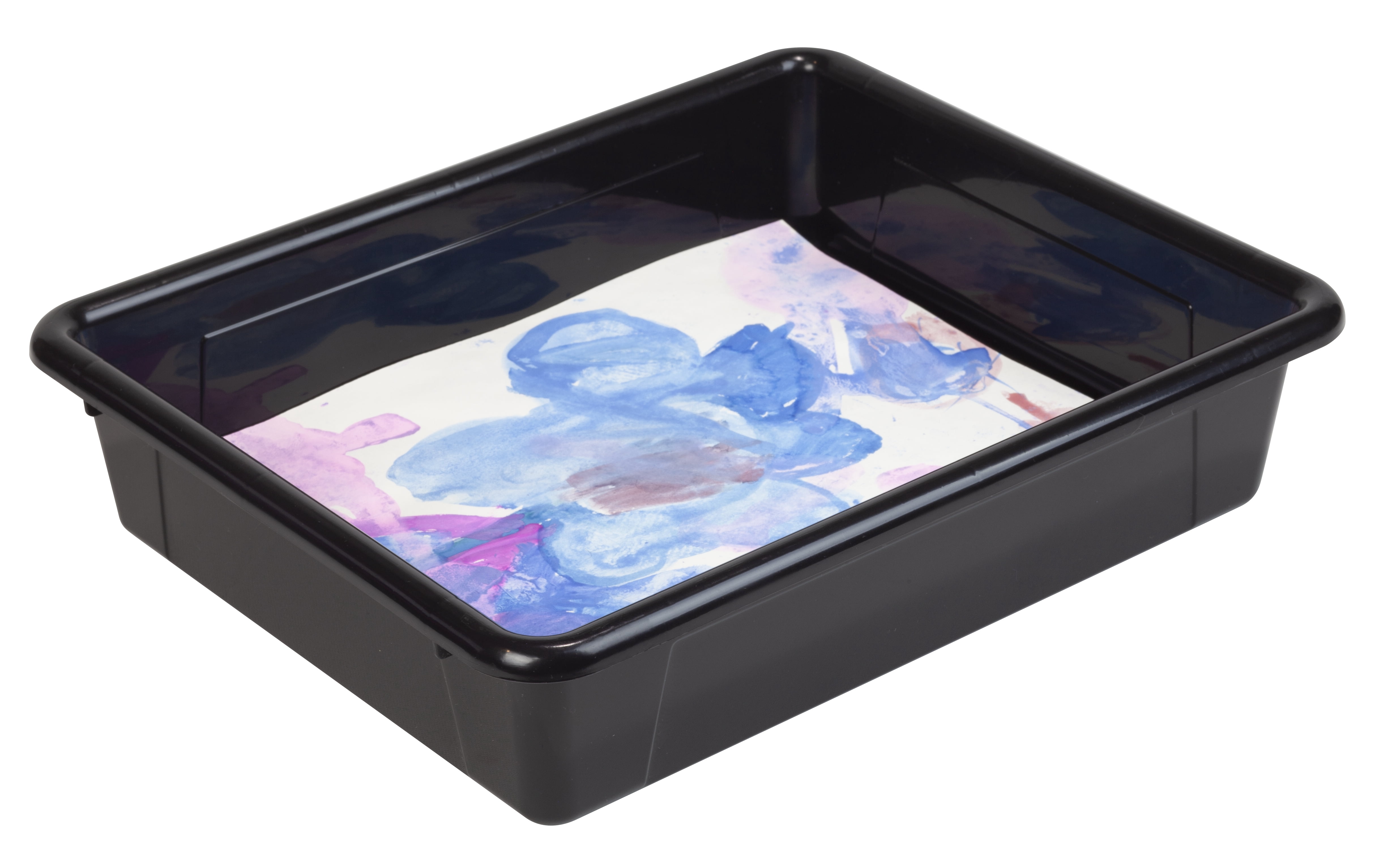 Pen+Gear Plastic Letter Tray, Letter Size Paper Sorter, Deep Black