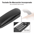 thumbnail image 3 of Telefonos Fijos Alambrico Casa Oficina Negro, 3 of 5