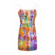 thumbnail image 5 of Mujeres Casual con cuello en V sin mangas vendaje Tie-dye estampado chaleco suelto Sling Dress Pompotops ghjkhdj7064, 5 of 5