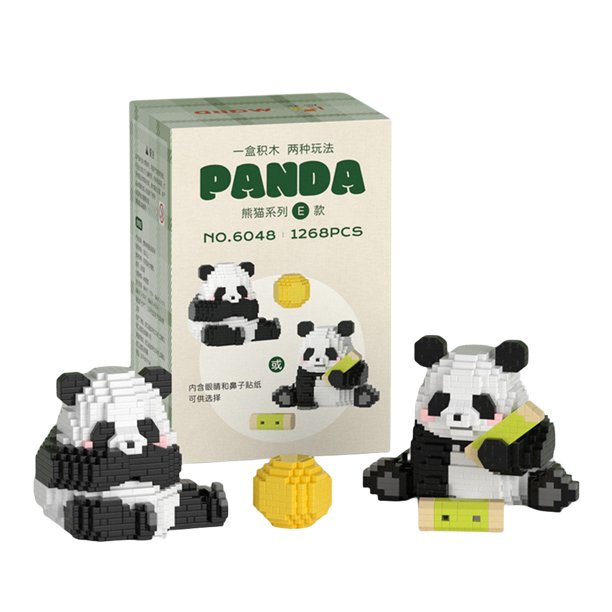 Panda Micro bloques de construcción Micro Animal edificio juguete ladrillos Kawaii Panda figura
