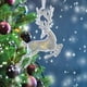 thumbnail image 1 of Adorno para árbol de Navidad | Colgante brillante para escenas navideñas y accesorios de escenario | Decoración colgante transparente para recuerdos de fiestas y decoración del hogar, 1 of 8
