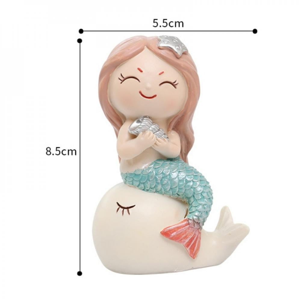 Mermaid and Whale Color-In Ornament Kit 2 Ornament Kids Activity with Markers 
