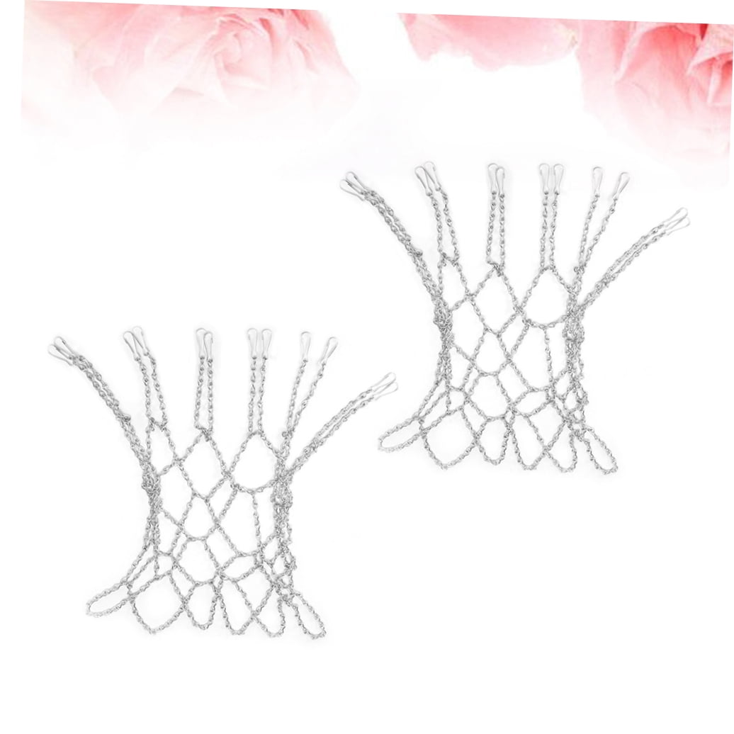 Supvox 2-Pack Rust-Resistant Steel Basketball Chain Nets Compatible with Standard Hoops for Indoor and Outdoor Use
