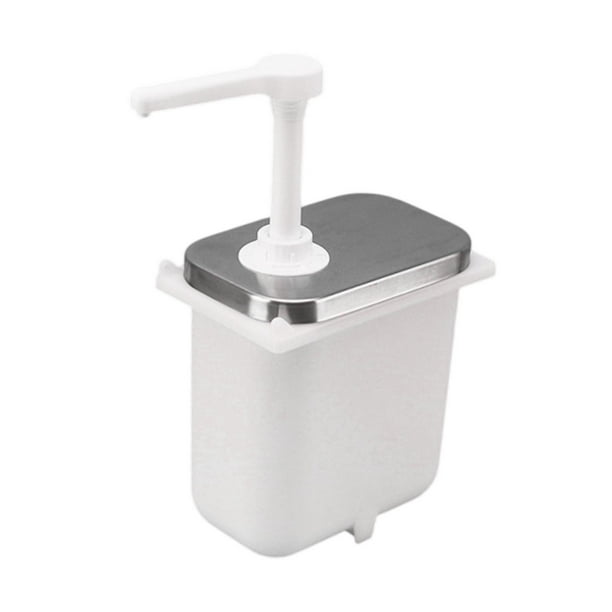 Botella con bomba para salsa, dispensador de salsa, herramienta dosificadora de especias, dispensador con bomba para especias para 25 l sin caja exterior