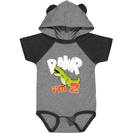

Inktastic RAWR I m 2! Baby Tyranosaurus Rex Gift Baby Boy or Baby Girl Bodysuit