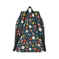 thumbnail image 2 of Bixox Holiday Christmas Cookies Printing Canvas Backpack Lightweight Casual Travel Backpack School Backpack Fits 15.6 Inch Notebook, 2 of 5