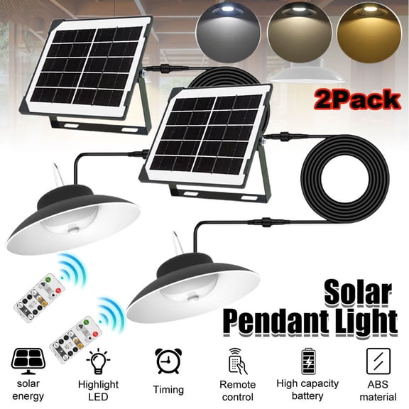 Beiled Solar Lights Outdoor, 3000LM IP65 Waterproof Motion Sensor Security Lights ,for Yard Garden Garage Porch (2 pack)