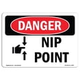 thumbnail image 1 of SignMission OS-DS-A-1218-L-1456 12 x 18 Po Signe de Danger OSHA - Point d'Arrêt, 1 of 1