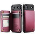 thumbnail image 1 of For iPhone Air Case with Card Holder, Wallet Case for Women Men with RFID Blocking, Durable Leather Kickstand Magnetic Clasp Shockproof for iPhone Air, 1 of 10