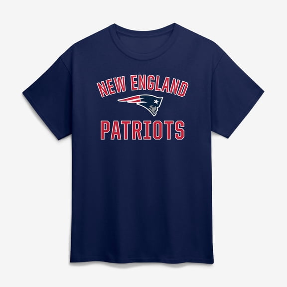 Men's Fanatics Navy New England Patriots Victory Arch T-Shirt
