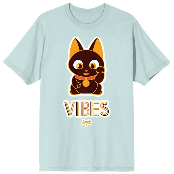 Skydance Animation's Luck movie Bob WIth Vibes Art Men's Blue Glass T-shirt-Small