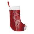 thumbnail image 3 of Flannel Christmas Stocking 17.7×11×7in Soft And Light Touch Good Socks Splicing Design Can Be Used For Hanging Red Marble_1, 3 of 8