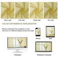 thumbnail image 4 of Patin Yellow Sheer Curtains Valances for Windows 14 Inch Length 2 Pcs, Voile Solid Color Short Kitchen Curtain, Home Decor Drapes with Rod Pockets for Cafe Bedroom Basement, Each Panel 42" W x 14" L, 4 of 9