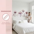 thumbnail image 5 of Unique Bargains 40PCS Flowers Wall Stickers Decals Peel and Stick Purple 35.4" x 11.8", 5 of 8