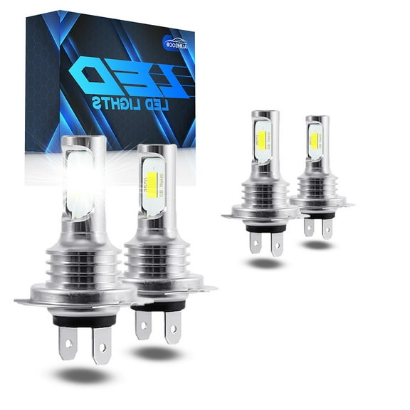 For Hyundai	Kona 2018 2019 2020-2021 4Pcs 8000 Lumens White 6000k LED Headlights Bulbs, High Low Beam H7, Canbus No Error High Power Lamps, Plug-N-Play