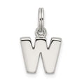 thumbnail image 4 of Auriga Fine Jewelry 925 Sterling Silver Letter W Initial Charm for Women, 4 of 6