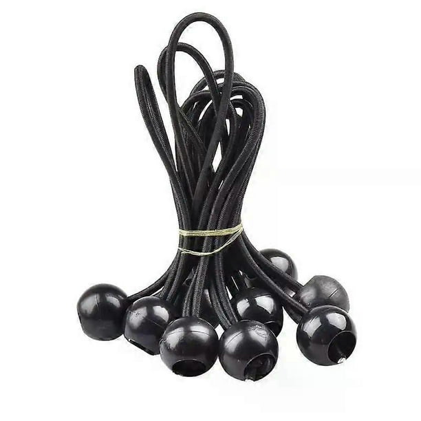 10pcs Bungee Cord Ball Tarp Canvas Tarpaulin Flagpole Ties Cord Ends Elastic Rope Lace Fixed Boat Pole Camping Tent Accessories