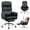 Black, variant on COOLHUT Big and Tall Office Chair 500LBS, Wide Seat Executive Office Desk Chair with Adjuatable Armrests and Headrest, PU Leather Hight Back Computer Chair with Footrest and Lumbar Suppor, Black