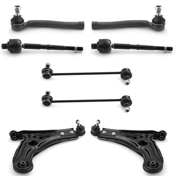 Metrix Premium Chassis Parts - 8 PC Front End Suspension Kit Fits 09-10 Pontiac G3, 04-10 Suzuki Swift , 04-11 Chevrolet Aveo, Replacement Tie Rod Ends, Sway Bar Links, Control Arms, Made in Europe