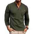 thumbnail image 1 of Camisa Henley Para Hombre,originals Henley De Manga Larga, 1 of 7