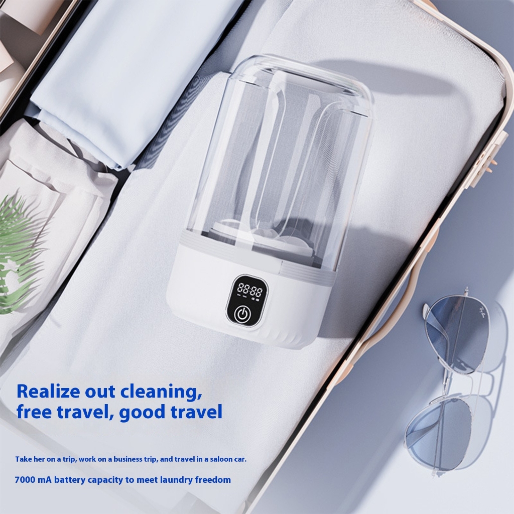 Mini Waterproof Laundry Device Small Clothes Cordless Quiet Operation Washer