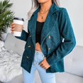 thumbnail image 2 of Abrigos casuales de moda de primavera para mujer, prendas de abrigo de punto de algodón, abrigos de invierno con botones, 2 of 5