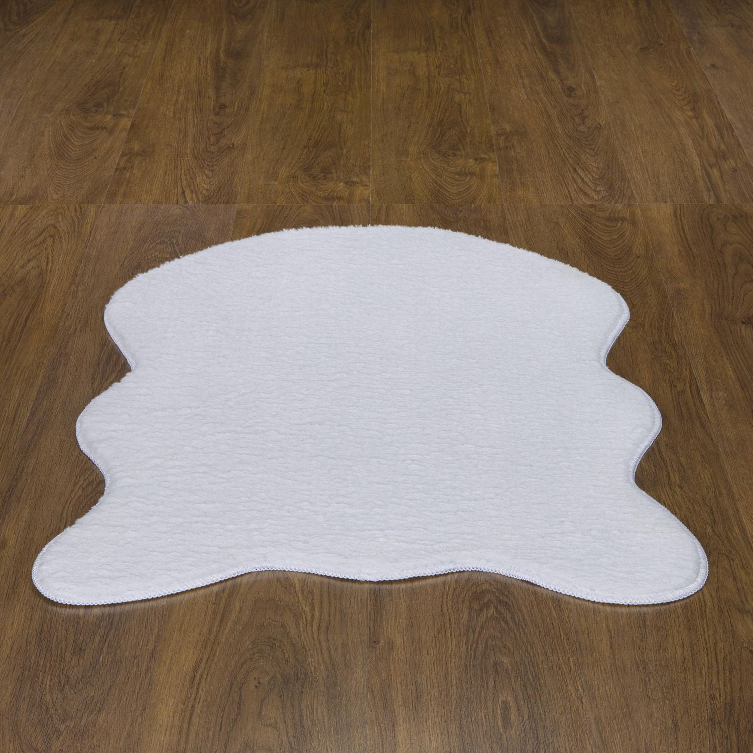 Flokati Collection (FFS) Modern Solid Design Non-Slip Area Rug, 2 ft.  in. x 3 ft. 3 in.