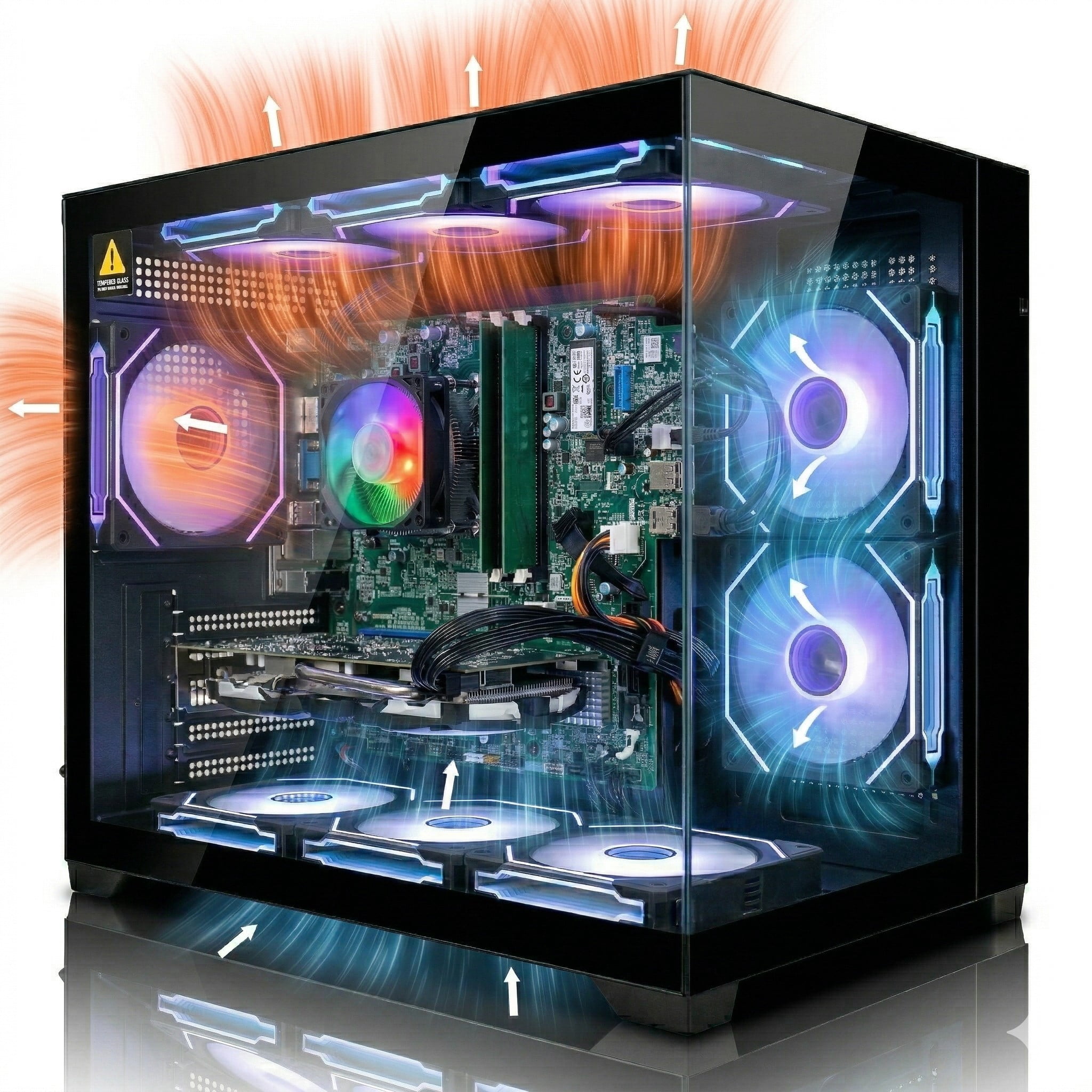 Liquid Cooled Gaming PC Ryzen 5 3500X,RTX 2060,16GB DDR4,512GB