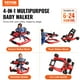 thumbnail image 2 of VEVOR Andador para Bebes 4 en 1, Centro de Actividades para Bebes Plegable con Ruedas, Altura Ajustable, Luz, Volante, Asiento de Aprendizaje | Caminar detrás | Coche de juguete, 2 of 9