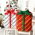thumbnail image 3 of Christmas Chair Covers, High Back Chair Cover, 3 Colors Dining Chair Slipcover for Christmas Decorations, 3 of 8