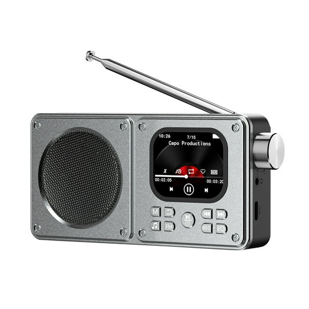 MP3/MP4 Player Radio FM Portátil BT5.4 Con Altavoces Inalámbricos Pantalla LCD (32 GB)