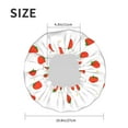 thumbnail image 6 of YFYANG Women's Double Waterproof Shower Cap, Red Cartoon Strawberry Reusable Hair Cap for All Hair Styles and Head Sizes, 6 of 9
