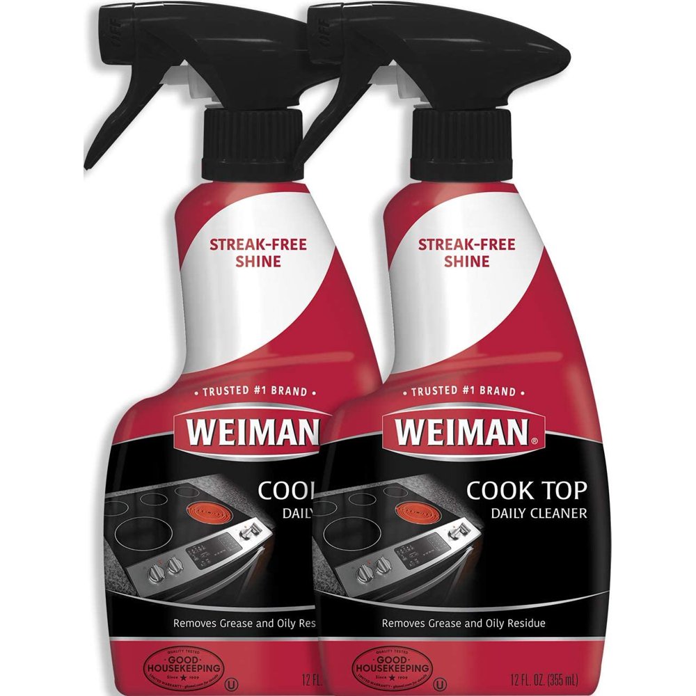 Weiman Ceramic and Glass Cooktop Cleaner 12 Ounce 2 Pack Daily Use