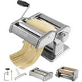 thumbnail image 1 of VEVOR Machine à Pâtes, 9 Réglages d'Épaisseur Réglables, Rouleaux et Coupe-Nouilles en Acier Inoxydable, Presse Manuelle, Kit d'Outils de Cuisine pour Pâtes, Parfait pour Spaghetti Lasagne, 1 of 9