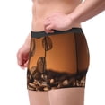 thumbnail image 2 of Yiaed Coffee Beans Print Men's Soft Cotton Boxer Shorts Breathable Boxers Underwear Moisture-Wicking Underwear Stretch Boxer Briefs for Man-Small, 2 of 5