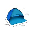 thumbnail image 3 of Arghm Beach Head Tent,Automatic Quick-opening,30.7x23.2x19.2in,Portable Sun Protection Tent,Storage Bag Included, 3 of 6