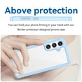 thumbnail image 4 of Feishell Clear Case for Samsung Galaxy S24 Plus,Shockproof Hybrid Soft TPU Bumper Anti-Scratch Hard Acrylic Back Transparent Slim Phone Case Cover for Samsung Galaxy S24 Plus,Blue, 4 of 8
