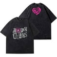 thumbnail image 2 of AJ Lee Love Bites Vintage Wash T-Shirts Cosplay Women Men HipHop Cotton Short Sleeve Tee, 2 of 6