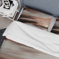 thumbnail image 4 of Designart "Contemporary Forms Rose Gold and Pink II" Abstract Bedding Covert Set - Modern Gold Bed Set With 2 Shams, 4 of 6