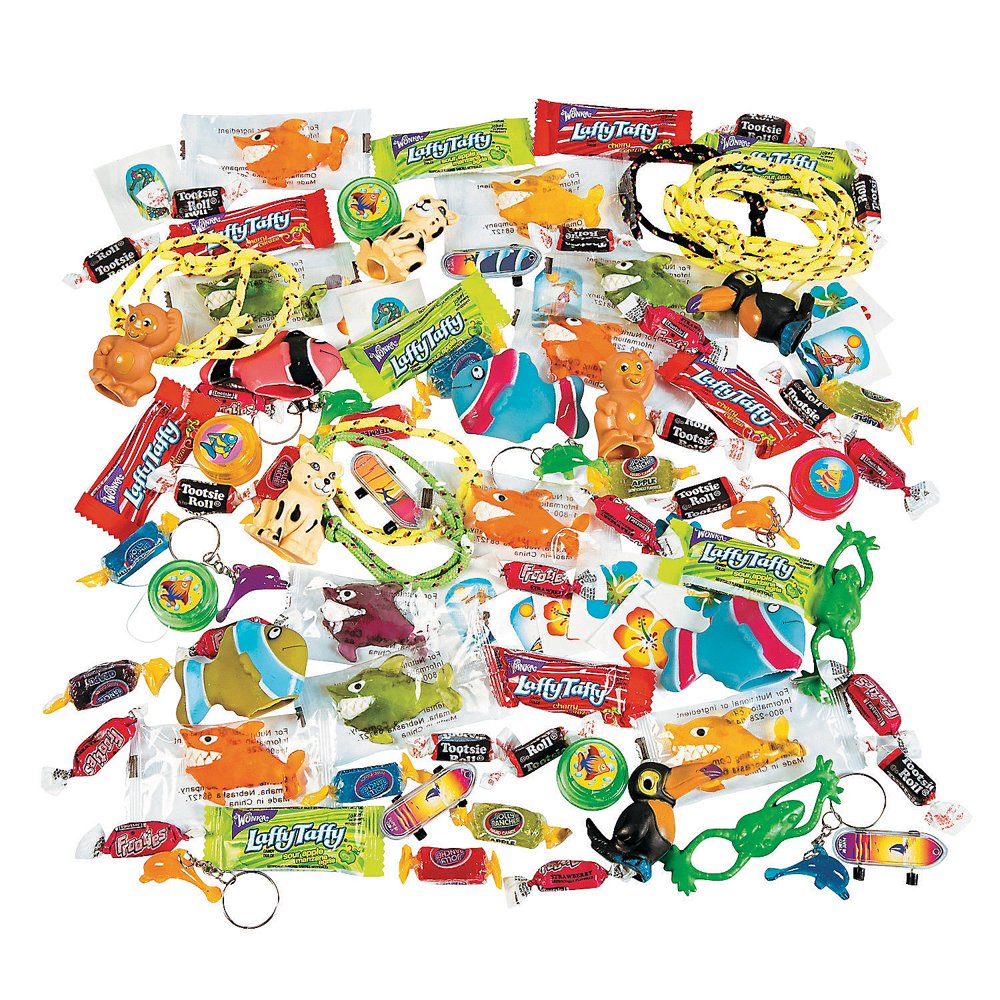 TROPICAL PINATA TOY & CANDY ASSORTMENT Edibles 100 Pieces Walmart