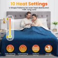thumbnail image 3 of Electric Heated Throw Blanket WOOMER Full Size 77x84cm, 3 of 8